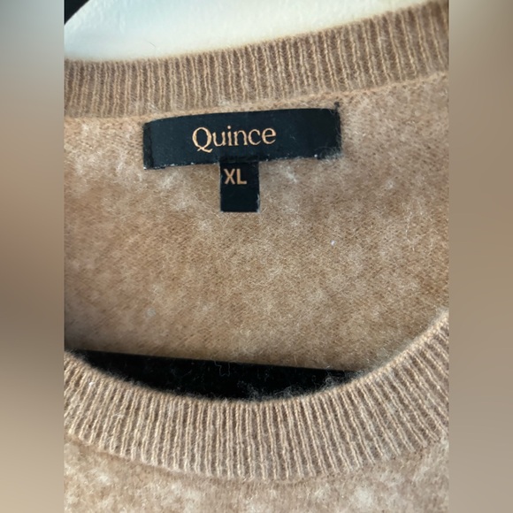 Quince Tan Crew Neck Sweater - Picture 3 of 7